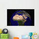 Global Earth over North Wall Decal