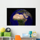 Global Earth over North Wall Decal