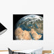 Global Earth over Europe Wall Decal