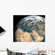 Global Earth over Europe Wall Decal