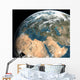Global Earth over Europe Wall Decal