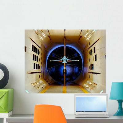 A-18 E F Model Wall Decal shown on a wall