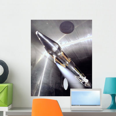 Vent Flowing Cryogenic Fuel Wall Decal shown on a wall