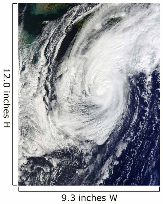 Typhoon Chaba over Ryukyu Wall Decal