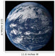 Full Earth Centered over Wall Decal Design 1
