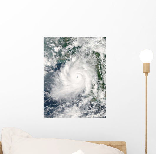 Cyclone Giri Moves Ashore Wall Decal