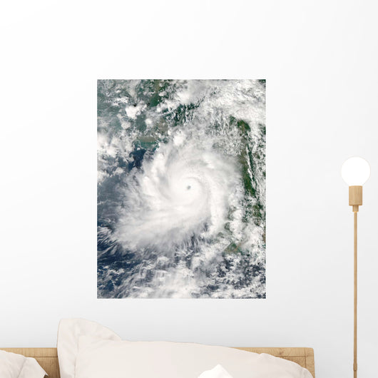 Cyclone Giri Moves Ashore Wall Decal