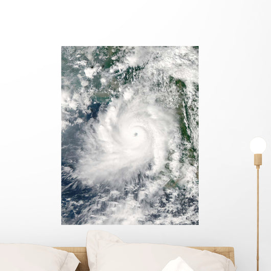 Cyclone Giri Moves Ashore Wall Decal