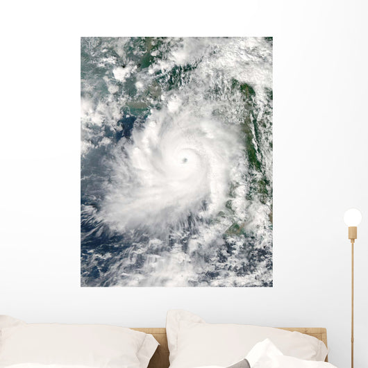 Cyclone Giri Moves Ashore Wall Decal