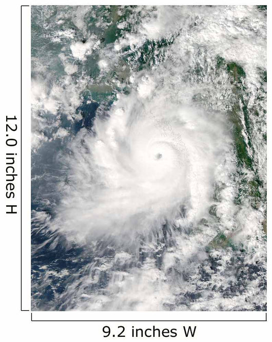 Cyclone Giri Moves Ashore Wall Decal