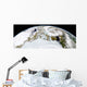 Partial Earth Showing Northern Wall Decal