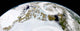Partial Earth Showing Northern Wall Decal