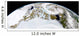 Partial Earth Showing Northern Wall Decal
