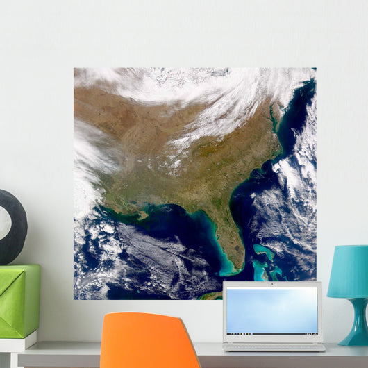 Satellite Southeastern United States Wall Decal Design 2
