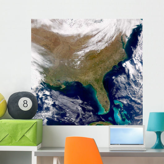Satellite Southeastern United States Wall Decal Design 2