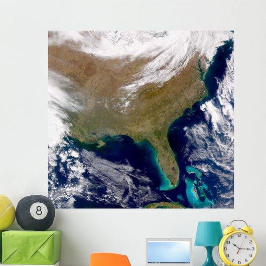 Satellite Southeastern United States Wall Decal Design 2