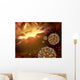 Buckyballs Floating Interstellar Space Wall Decal
