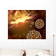 Buckyballs Floating Interstellar Space Wall Decal