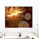 Buckyballs Floating Interstellar Space Wall Decal