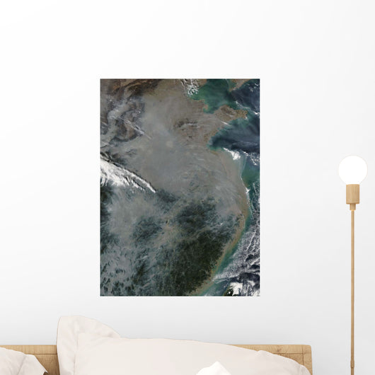 Haze over Eastern China Wall Decal