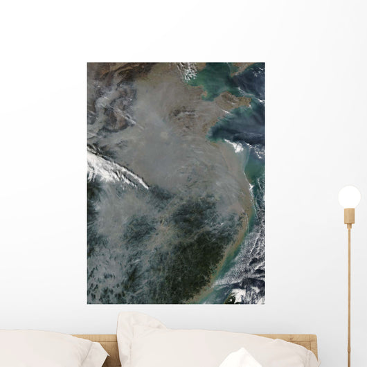 Haze over Eastern China Wall Decal