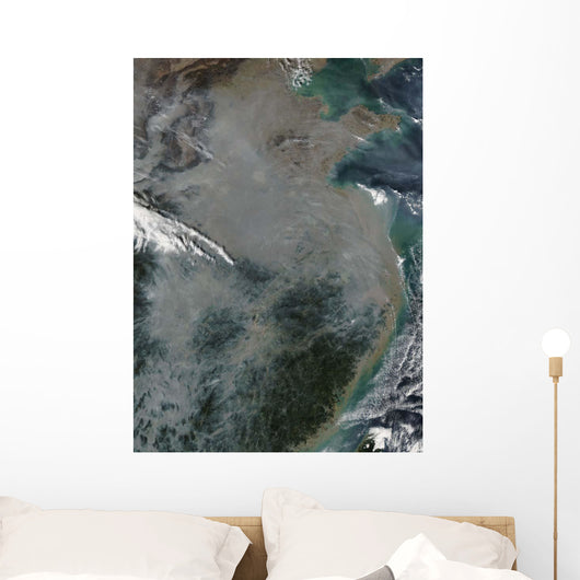 Haze over Eastern China Wall Decal