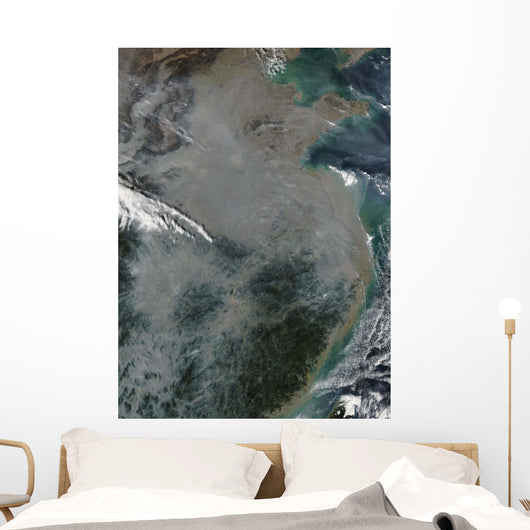 Haze over Eastern China Wall Decal