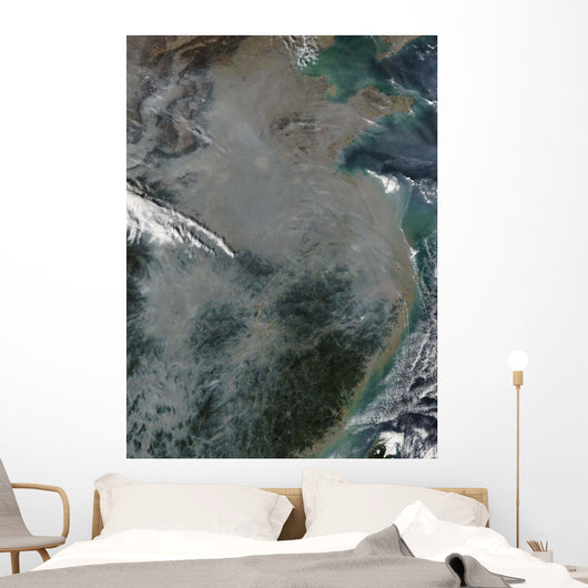 Haze over Eastern China Wall Decal