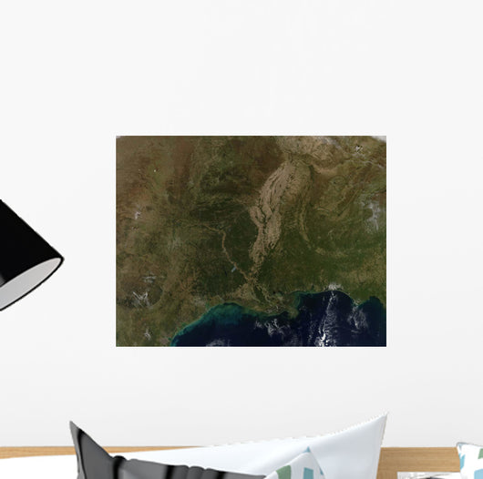 Cloud-free Southern United States Wall Decal