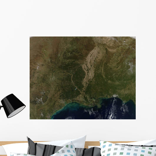Cloud-free Southern United States Wall Decal