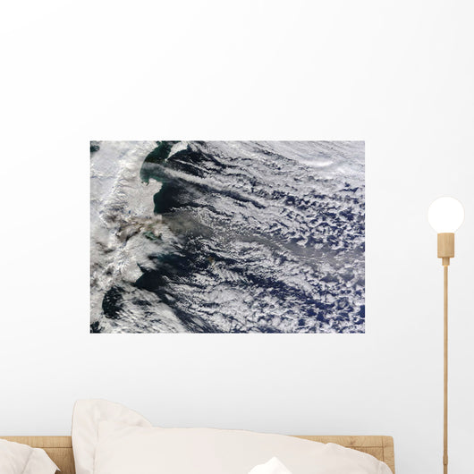 Satellite Ash Plume Rising Wall Decal