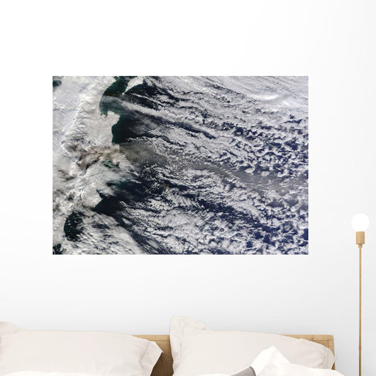Satellite Ash Plume Rising Wall Decal