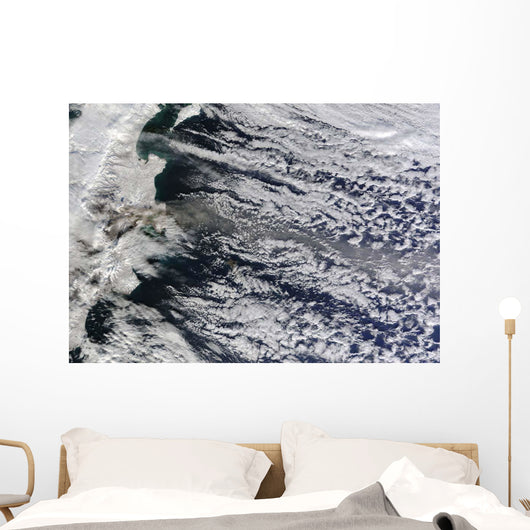Satellite Ash Plume Rising Wall Decal