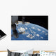 From Space Showing Part Wall Decal