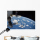 From Space Showing Part Wall Decal