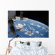From Space Showing Part Wall Decal