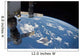 From Space Showing Part Wall Decal