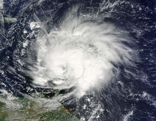 Hurricane Tomas over Lesser Wall Decal