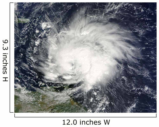Hurricane Tomas over Lesser Wall Decal