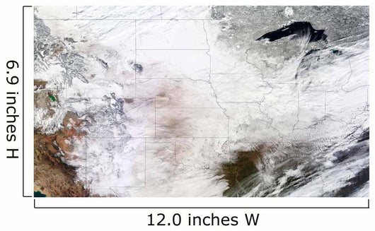 Satellite Massive Winter Storm Wall Decal Design 2