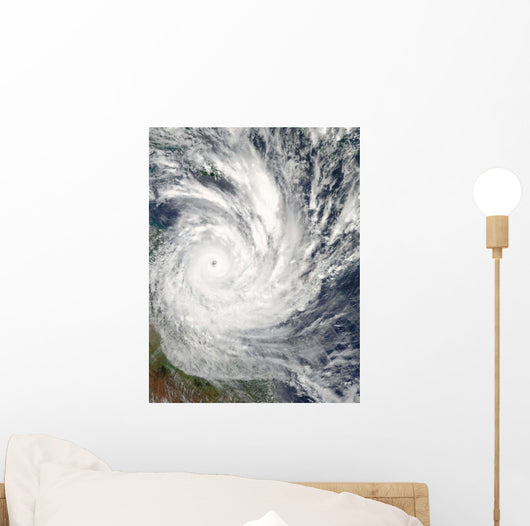 Tropical Cyclone Yasi over Wall Decal Design 2