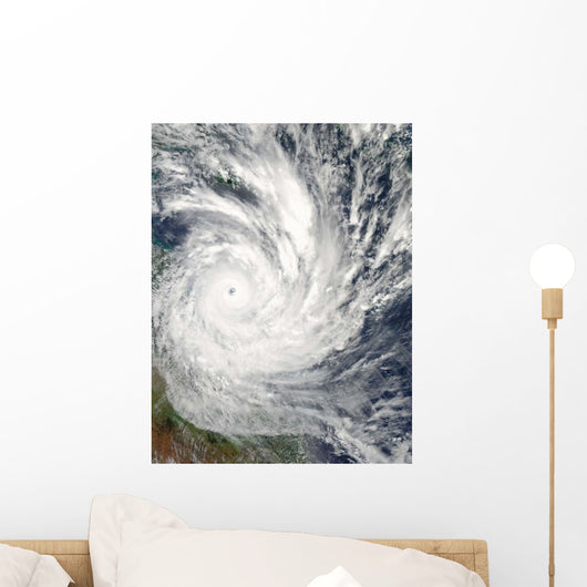 Tropical Cyclone Yasi over Wall Decal Design 2