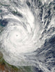 Tropical Cyclone Yasi over Wall Decal Design 2