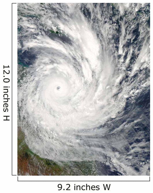 Tropical Cyclone Yasi over Wall Decal Design 2