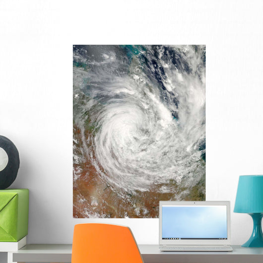 Tropical Cyclone Yasi over Wall Decal Design 1