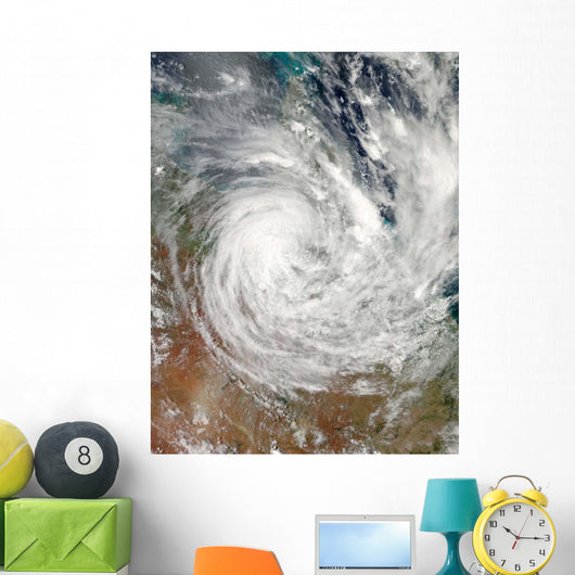 Tropical Cyclone Yasi over Wall Decal Design 1