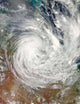 Tropical Cyclone Yasi over Wall Decal Design 1