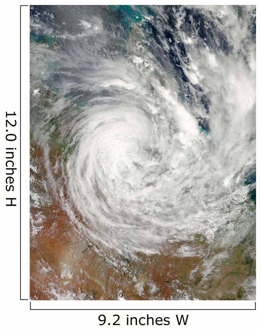 Tropical Cyclone Yasi over Wall Decal Design 1