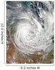 Tropical Cyclone Yasi over Wall Decal Design 1