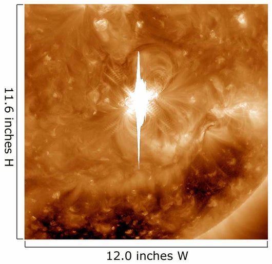Close-up Massive X22 Solar Wall Decal